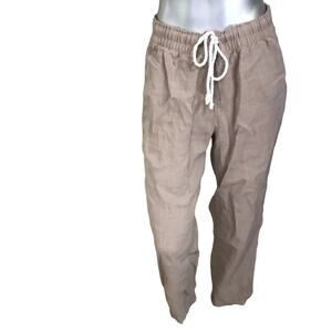 H&M Tan Lounge Viscose Blend Pants Women's Size M Medium